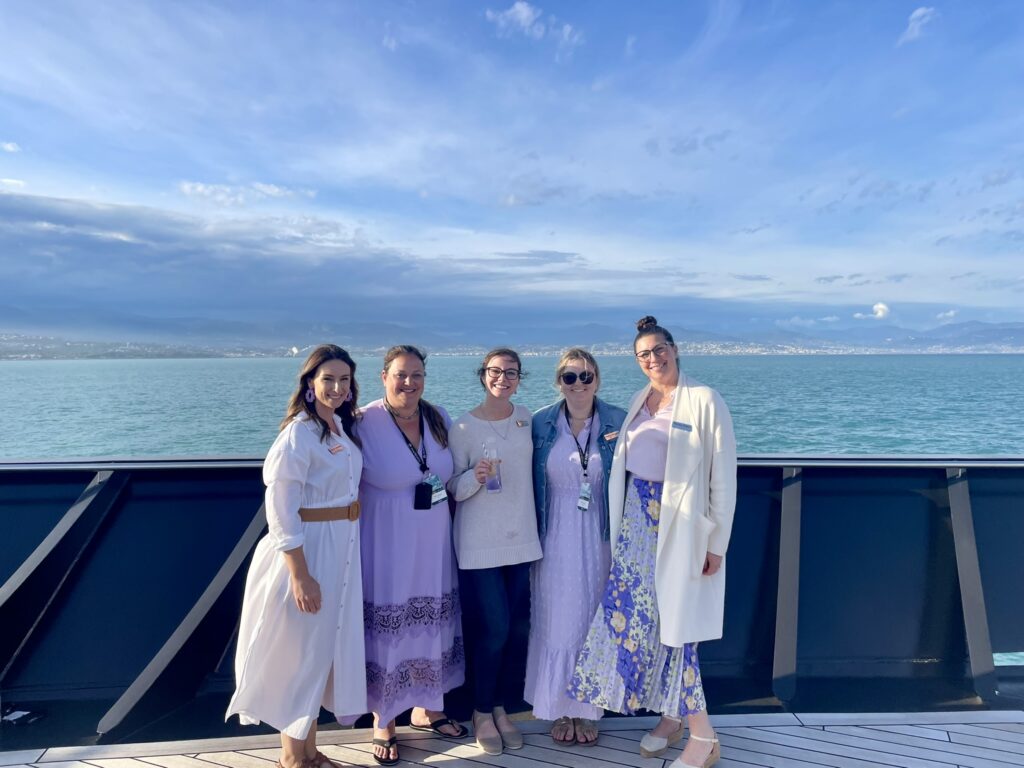 Inspiro cruise team hosting the luxury cruise