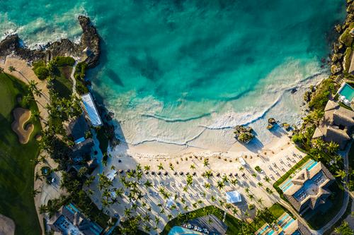 Aerial view of Eden Roc Cap Cana beachfront