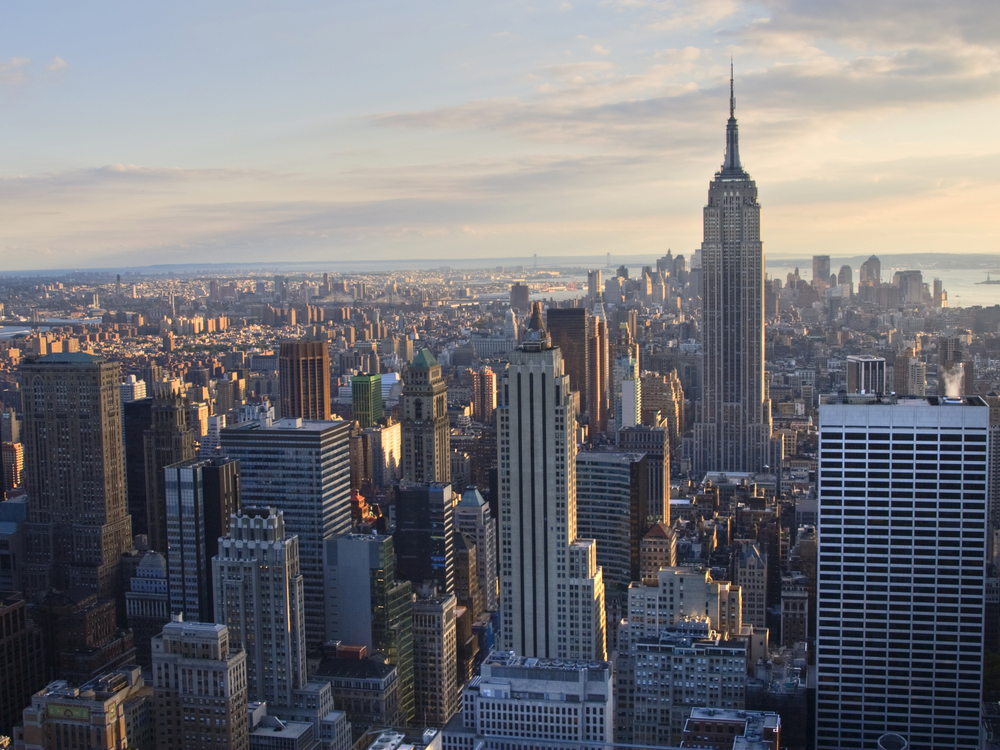 Skyline of New York City.